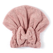Haarturban mit Schleife schnelltrocknend Aus Mikrofaser Rosa von Paloma Beauties