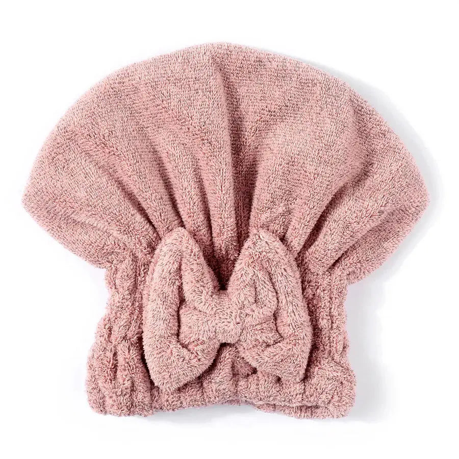 Haarturban mit Schleife schnelltrocknend Aus Mikrofaser Rosa von Paloma Beauties