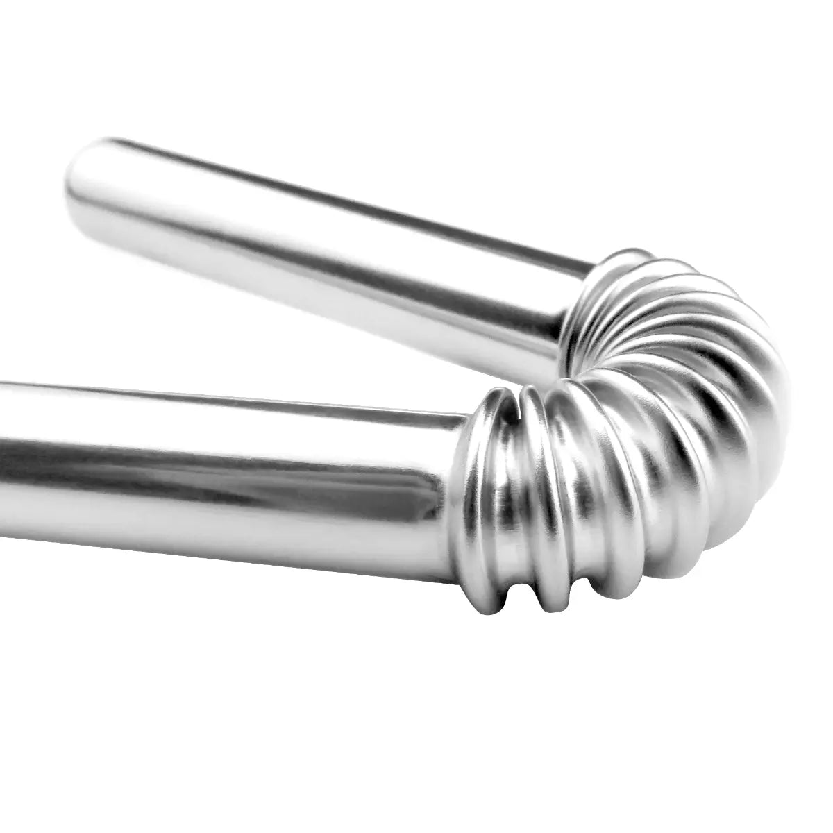 Edelstahl Trinkhalme Biegbar Silber 12er Set 22cm von Turtleneck Straw