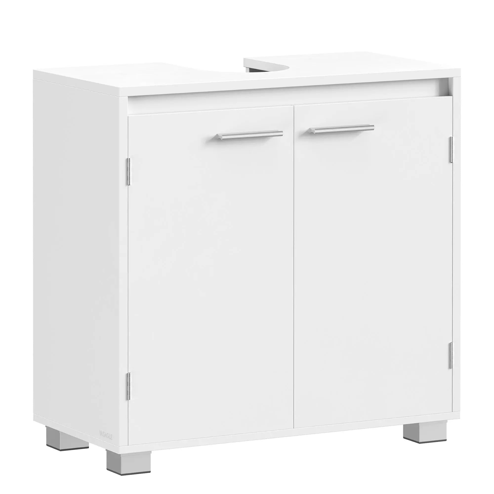 Waschbeckenunterschrank 60cm Wolkenweiss MDF von guteszeug.ch