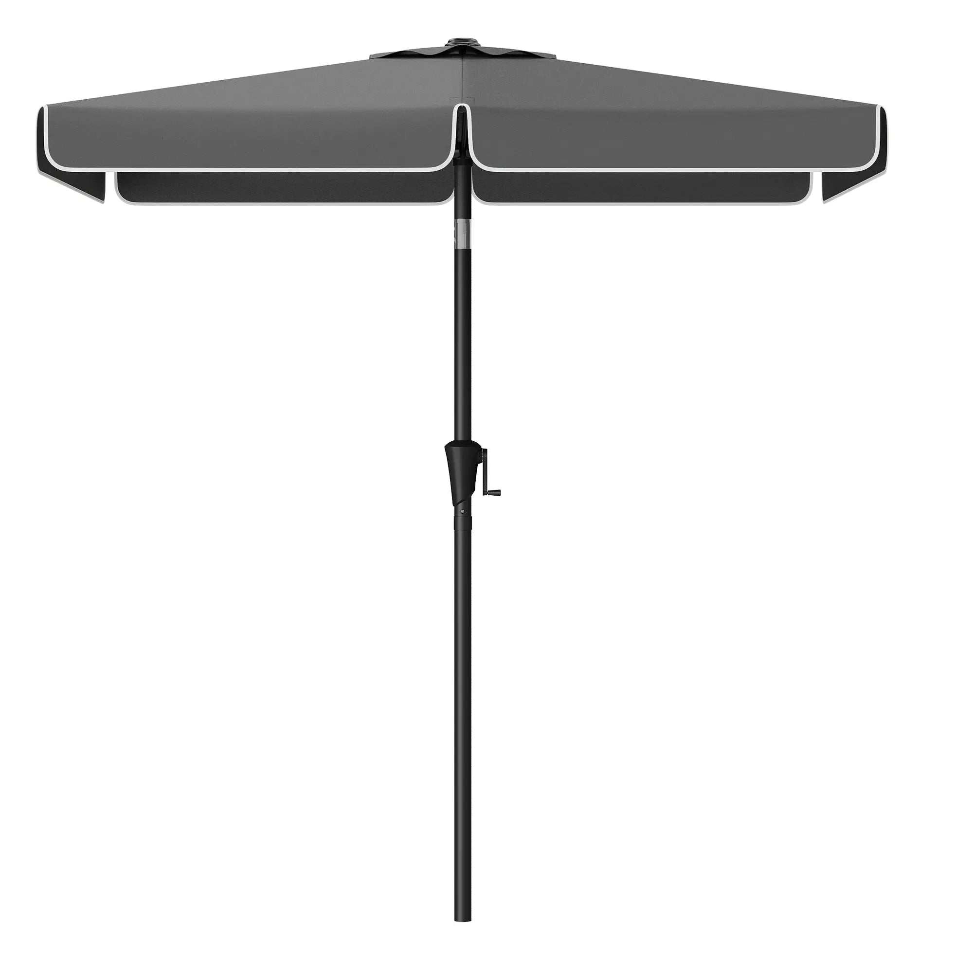 Balkonschirm rechteckig UPF50+ knickbar 200 x 150 cm grau von Songmics