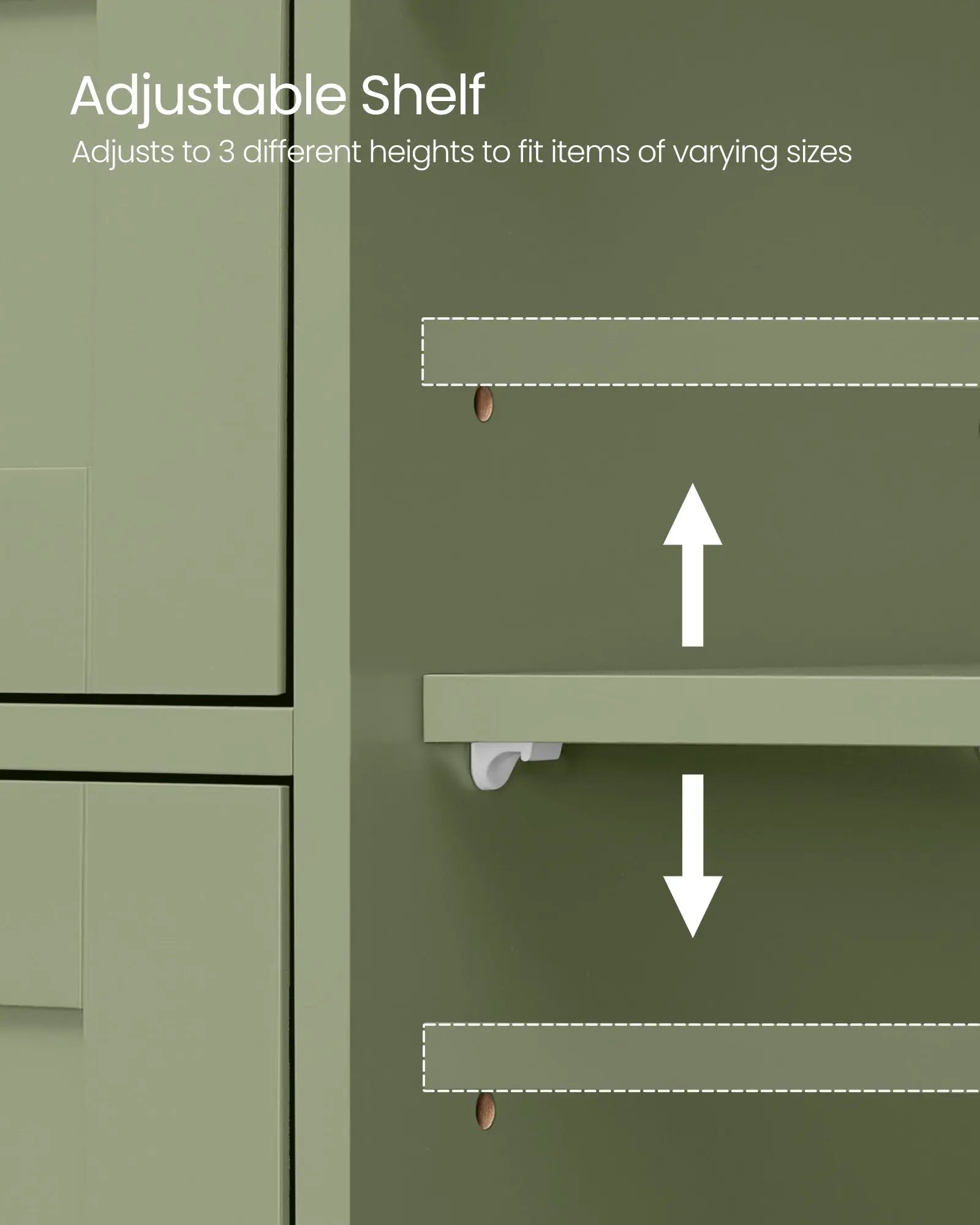 Badezimmerschrank schmal lorbeergrün 4 Schubladen von Songmics