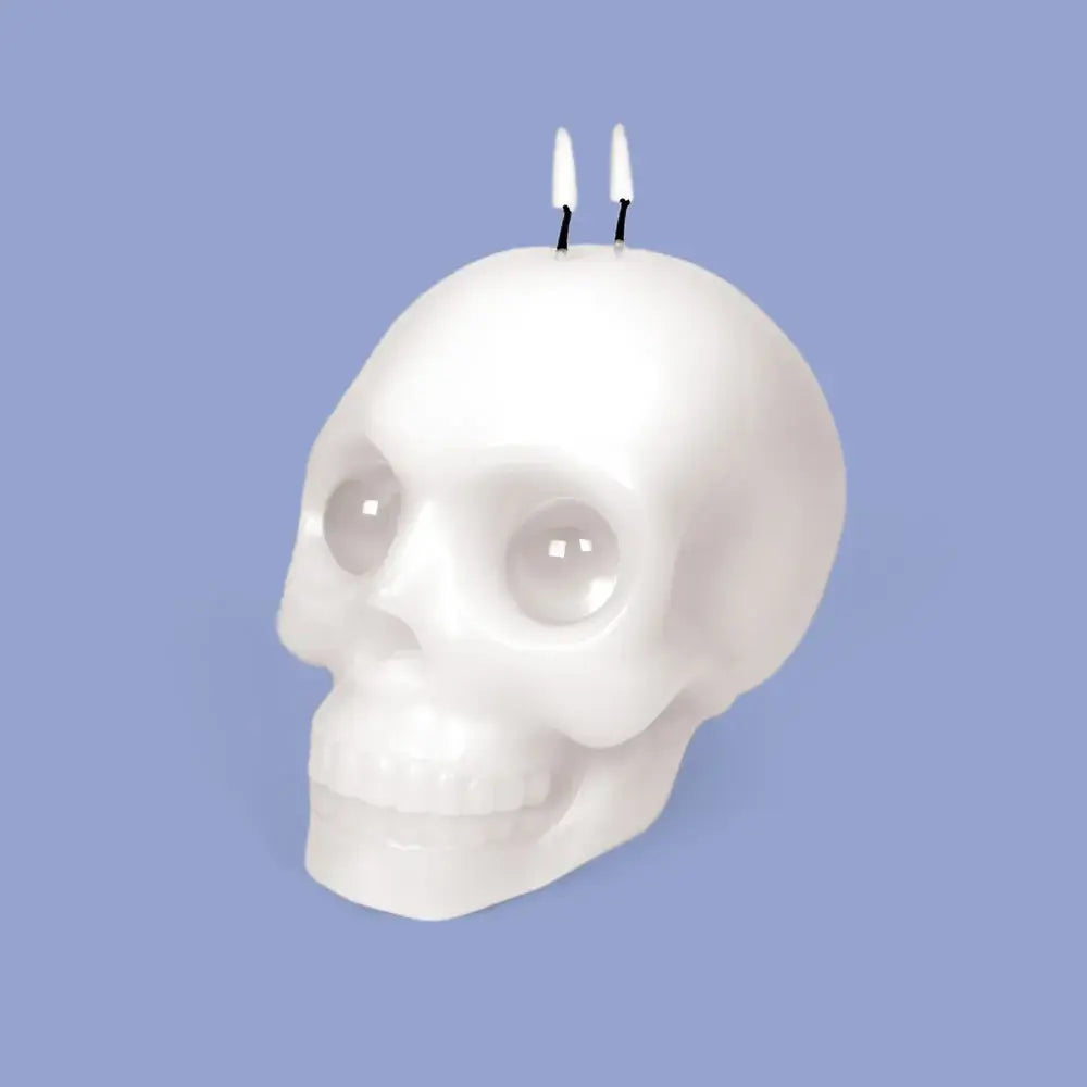 Skull Kerze Weiss von 54Celsius