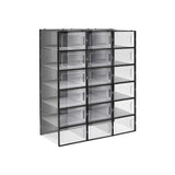 Schuhboxen Schuh-Organizer Kunststoff 18er Set von Songmics