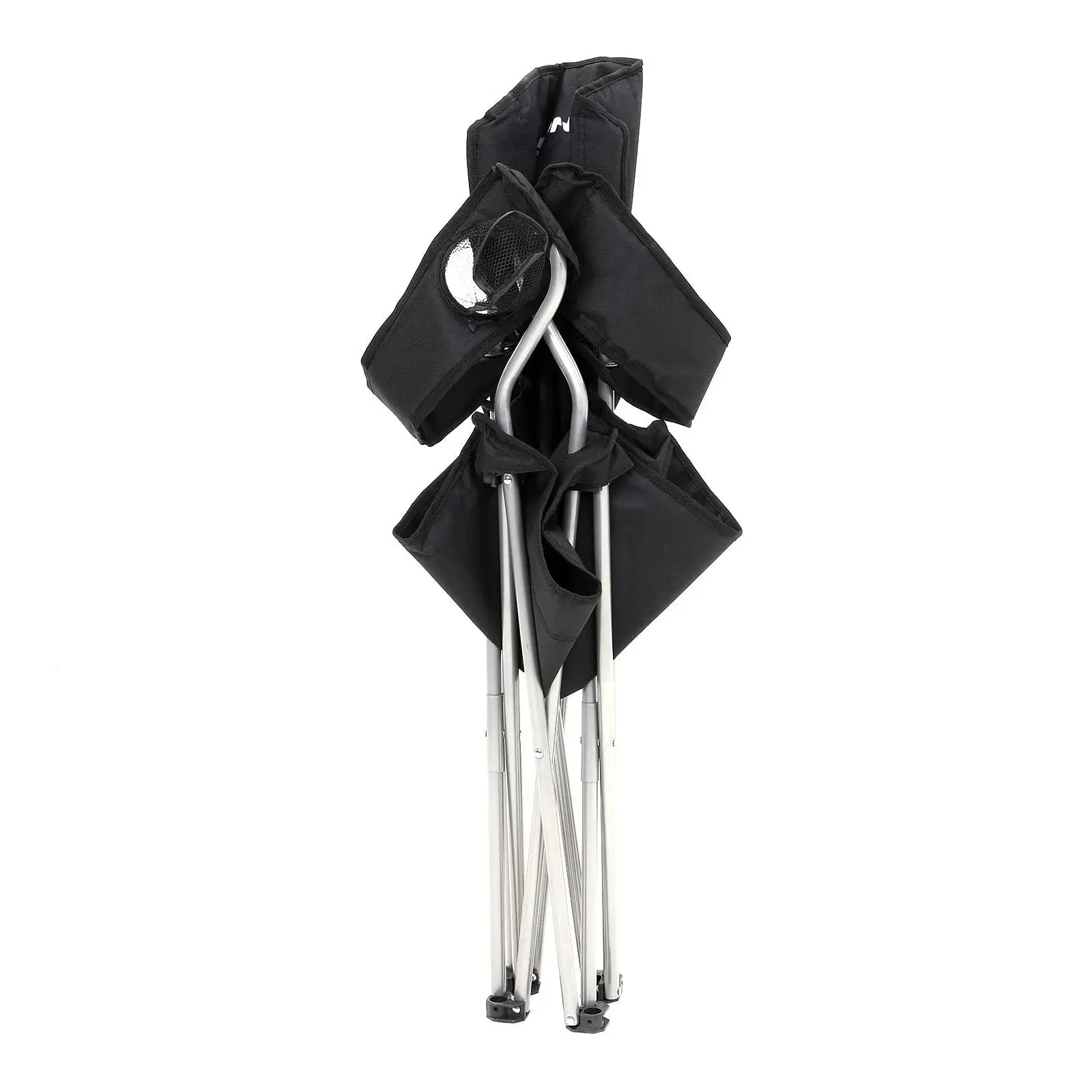 Klapp-Campingstuhl Set 2er Schwarz Oxford von Songmics
