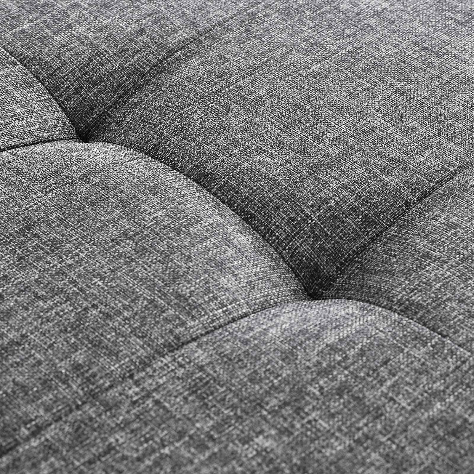 Sitzbank faltbar 300kg grau Leinen von Songmics