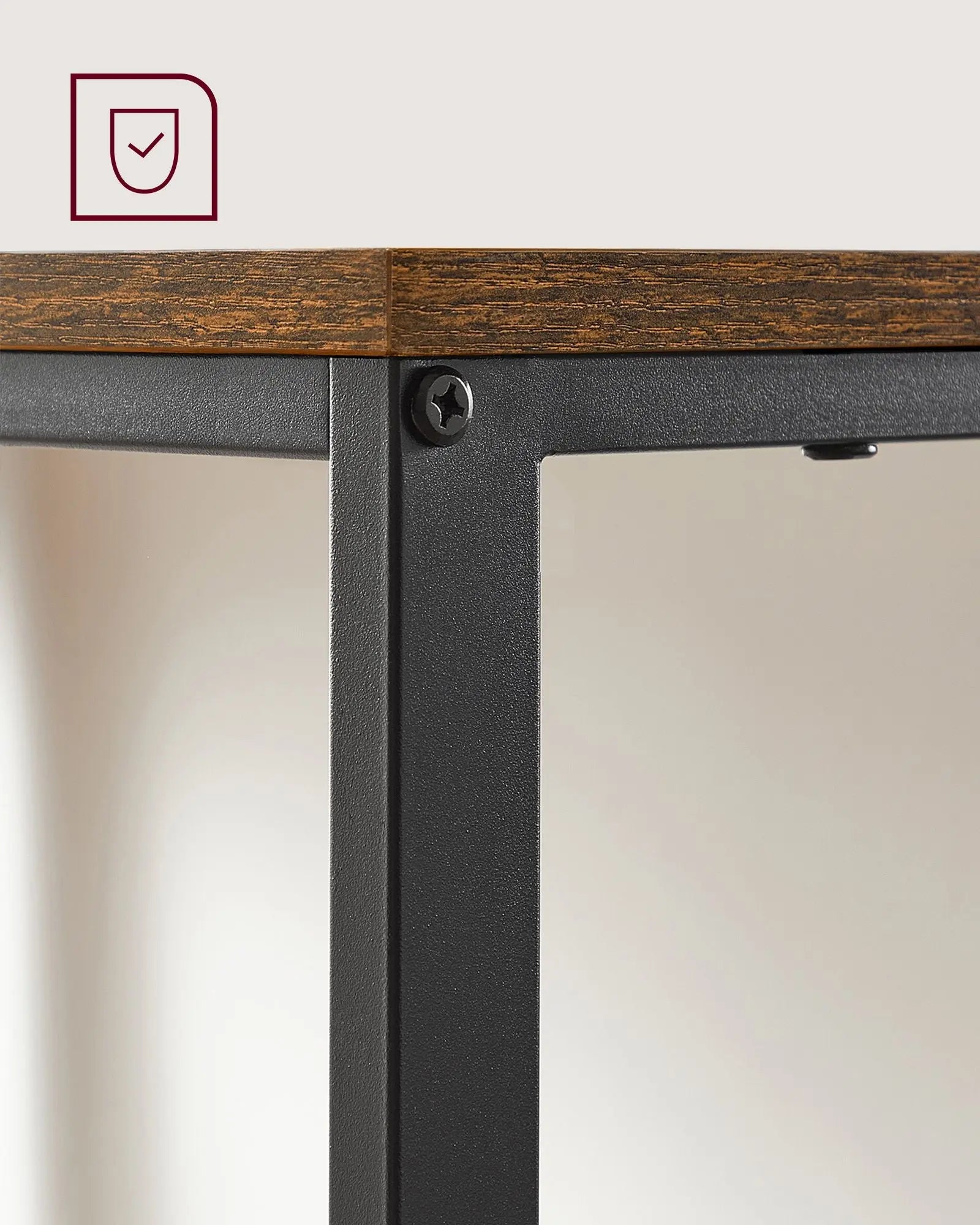 Computertisch 100x50cm vintagebraun Holzoptik von Songmics
