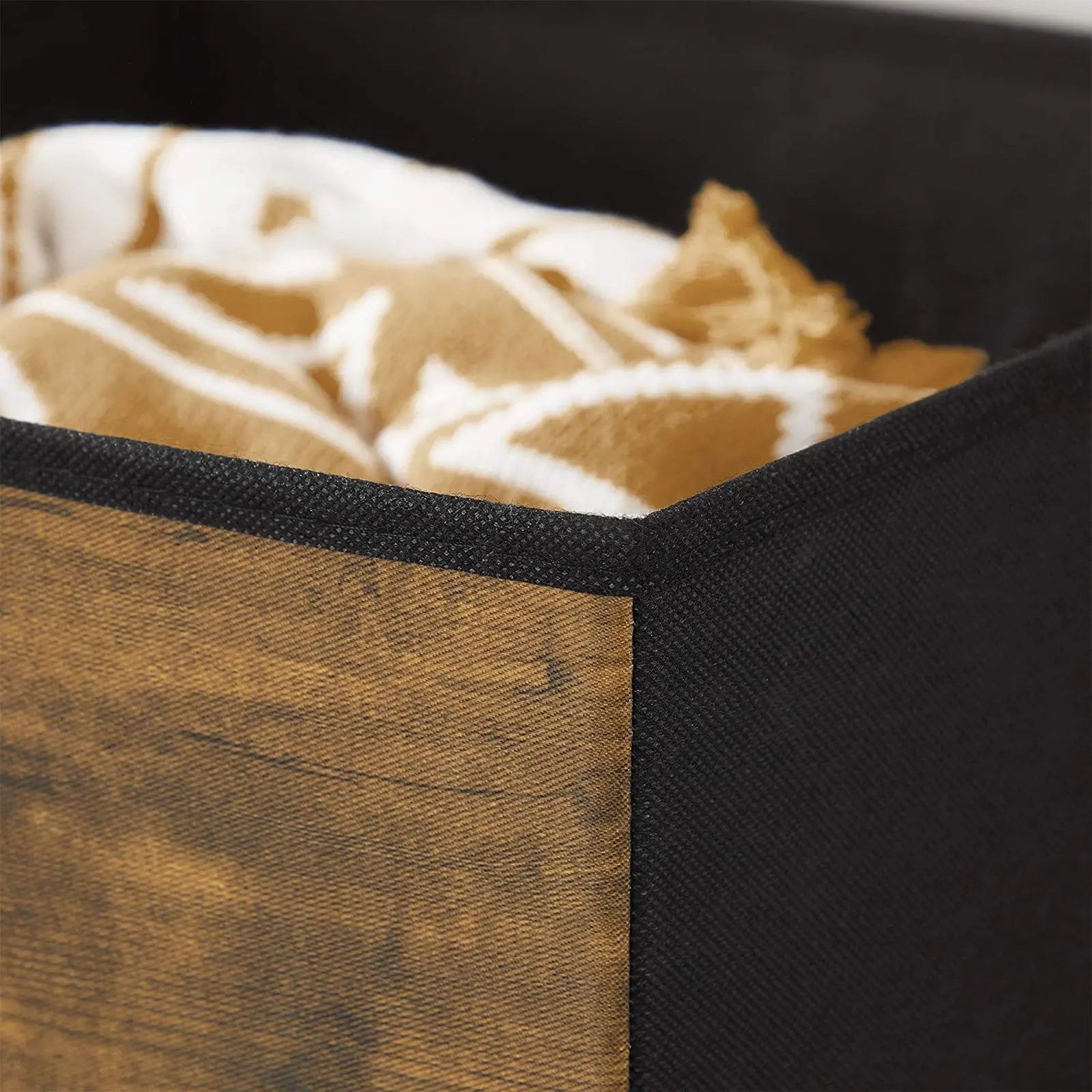 Aufbewahrungsbox 6er-Set faltbar vintagebraun Oxford-Gewebe von Songmics