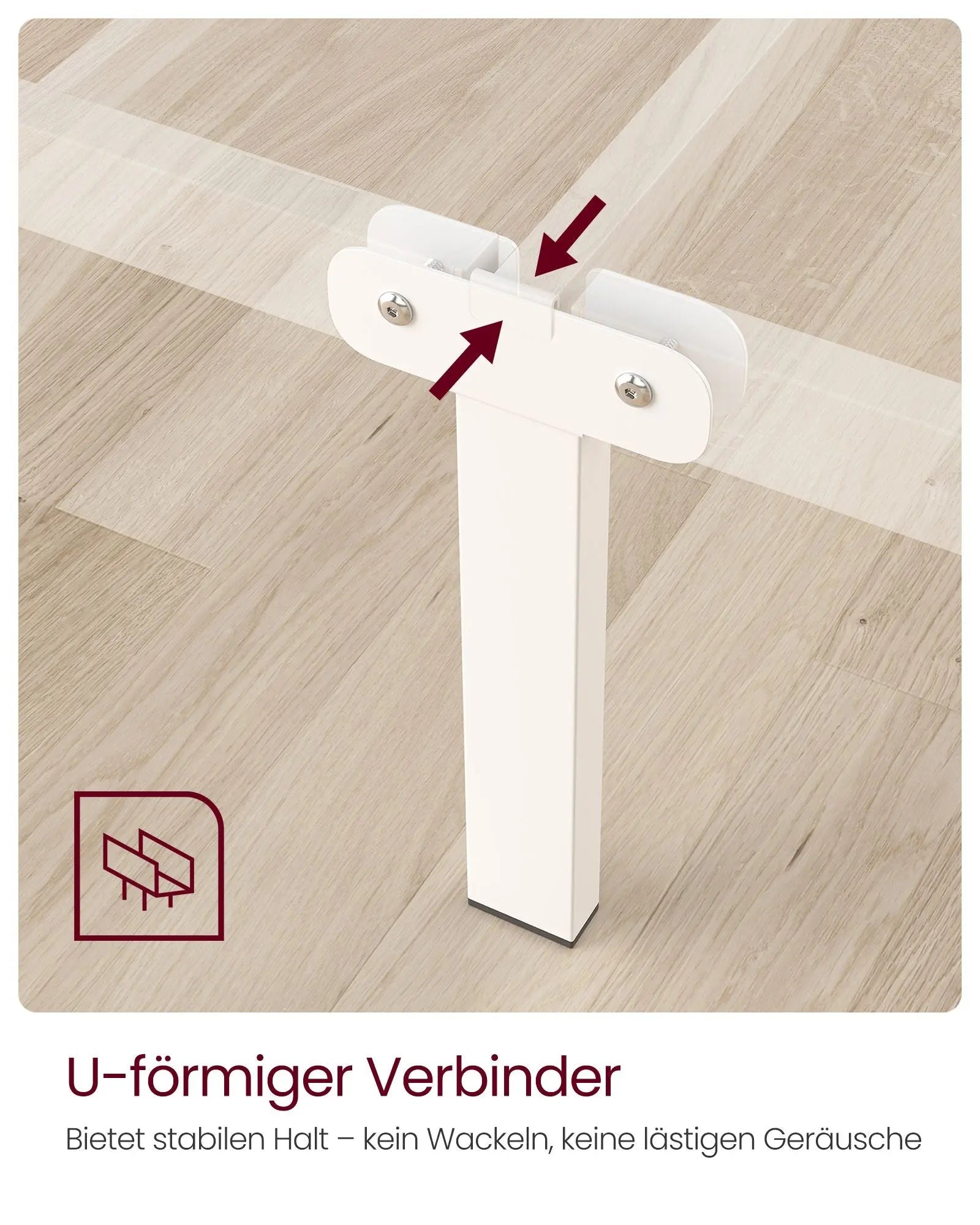 Metallbettgestell 90x190cm Weiss Platzsparend Einfachmontage von Songmics
