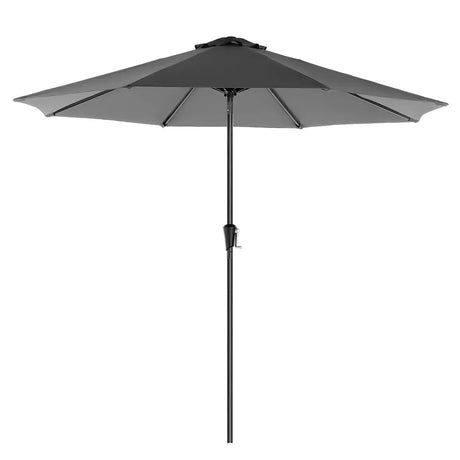 Gartenschirm knickbar UV-Schutz UPF50+ grau von Songmics