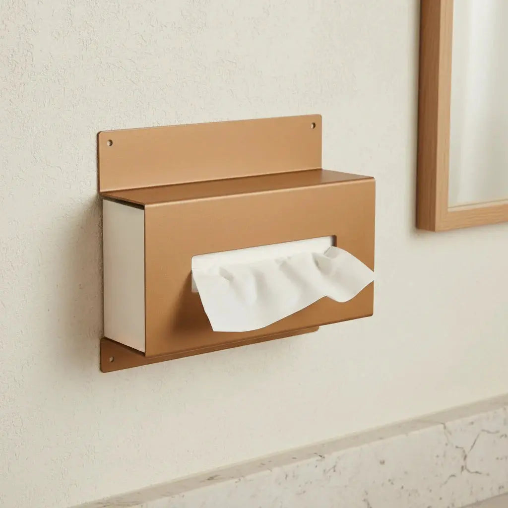Wandhalter für Taschentuchbox schwarz von Well Care