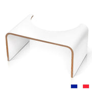 Toilettenhocker Holz Weiss von Well Care