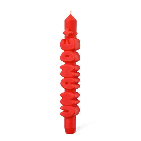 Kerze Taper candle UN AN DE+ Orange von Taper Candles