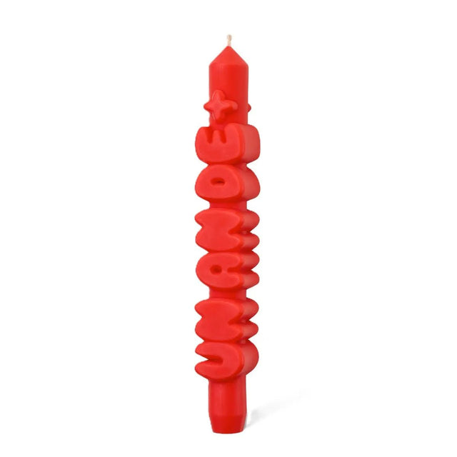 Kerze Taper candle UN AN DE+ Orange von Taper Candles