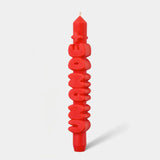 Kerze Taper candle UN AN DE+ Orange von Taper Candles