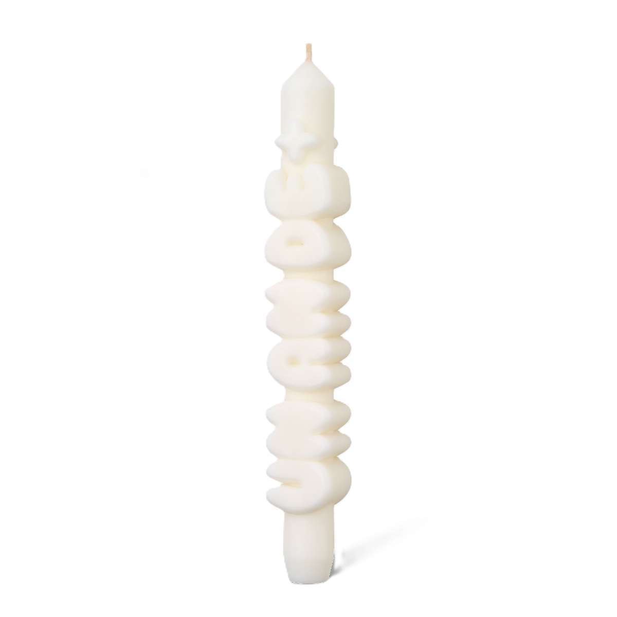Kerze Taper candle UN AN DE+ weiss von Taper Candles