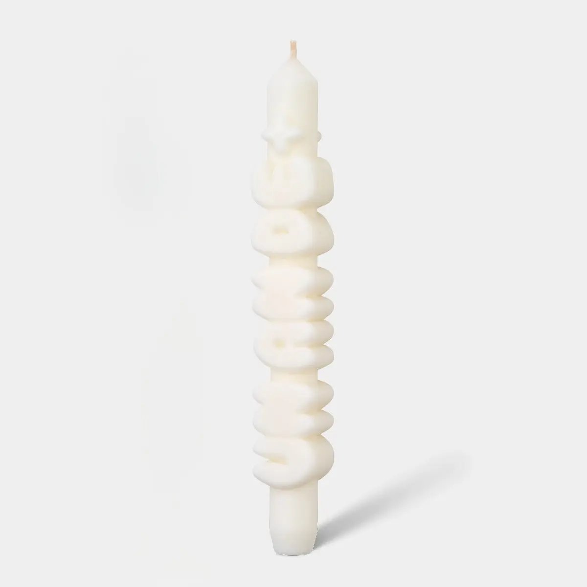 Kerze Taper candle UN AN DE+ weiss von Taper Candles