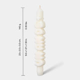 Kerze Taper candle UN AN DE+ weiss von Taper Candles