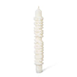 Kerze Taper candle MERRY XMAS weiss von Taper Candles