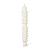 Kerze Taper candle MERRY XMAS weiss von Taper Candles