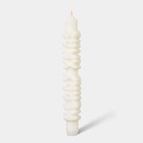 Kerze Taper candle MERRY XMAS weiss von Taper Candles