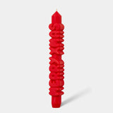 Kerze Taper candle MERRY XMAS Red von Taper Candles
