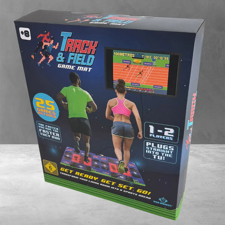 Retro Track and Field Matte für 2 Spieler inkl. 25 x 8-Bit Spiele von Mad Monkey