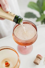 Champagnerschalen Twist 2er-Set pink/peach von Uberstar