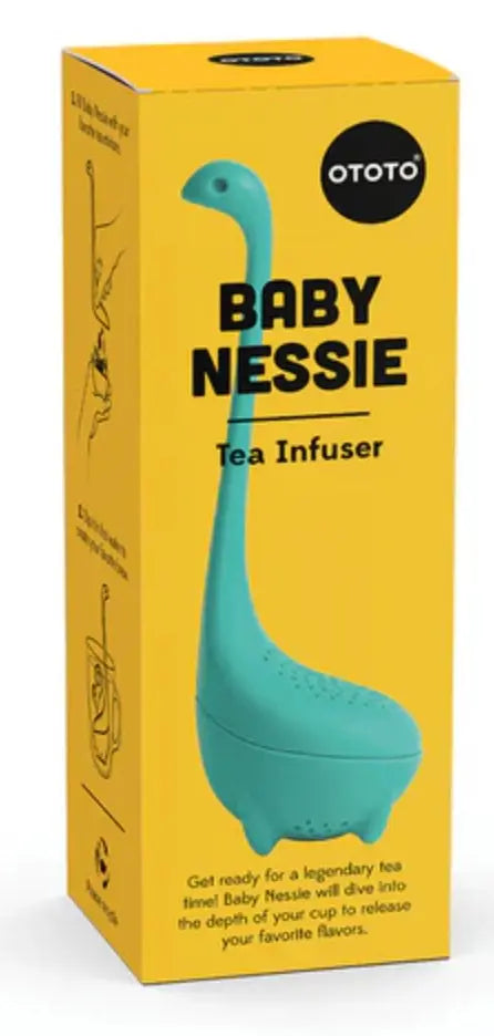 Baby Nessie Teesieb und Teefilter mit Griff blau von Ototo