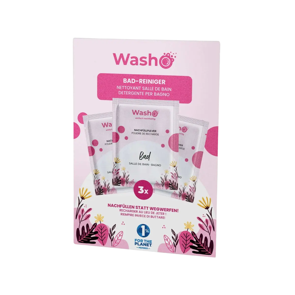 Badreiniger Pulver Set von Washo