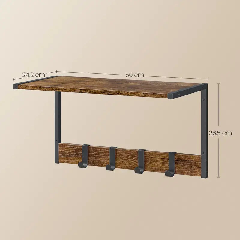 Garderobe Wandaufhänger 2er-Set Vintage von Songmics