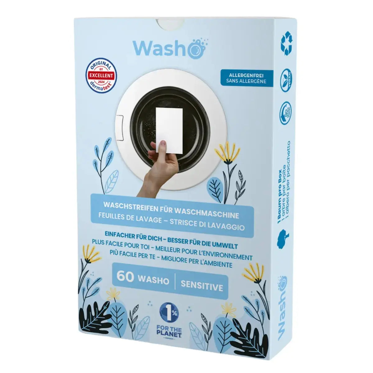 Waschstreifen 60 Stk. Sensitive von Washo
