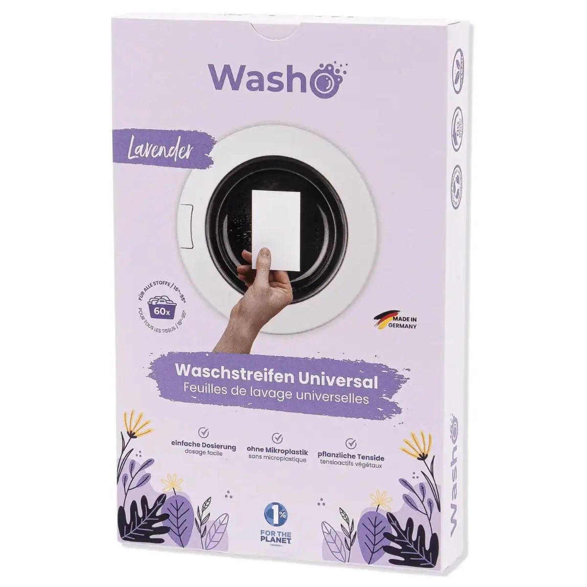 Waschstreifen 60 Stk. Lavender - Made in Germany von Washo