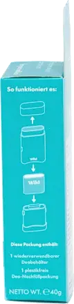 Deodorant Starter-Set inkl. Case und Refill Fresh Cotton & Sea Salt von Wild