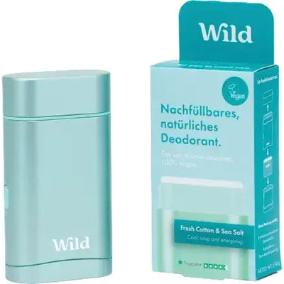 Deodorant Starter-Set inkl. Case und Refill Fresh Cotton & Sea Salt