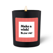 Duftkerze Schwarz Woody Make a wish von ChattyCandles