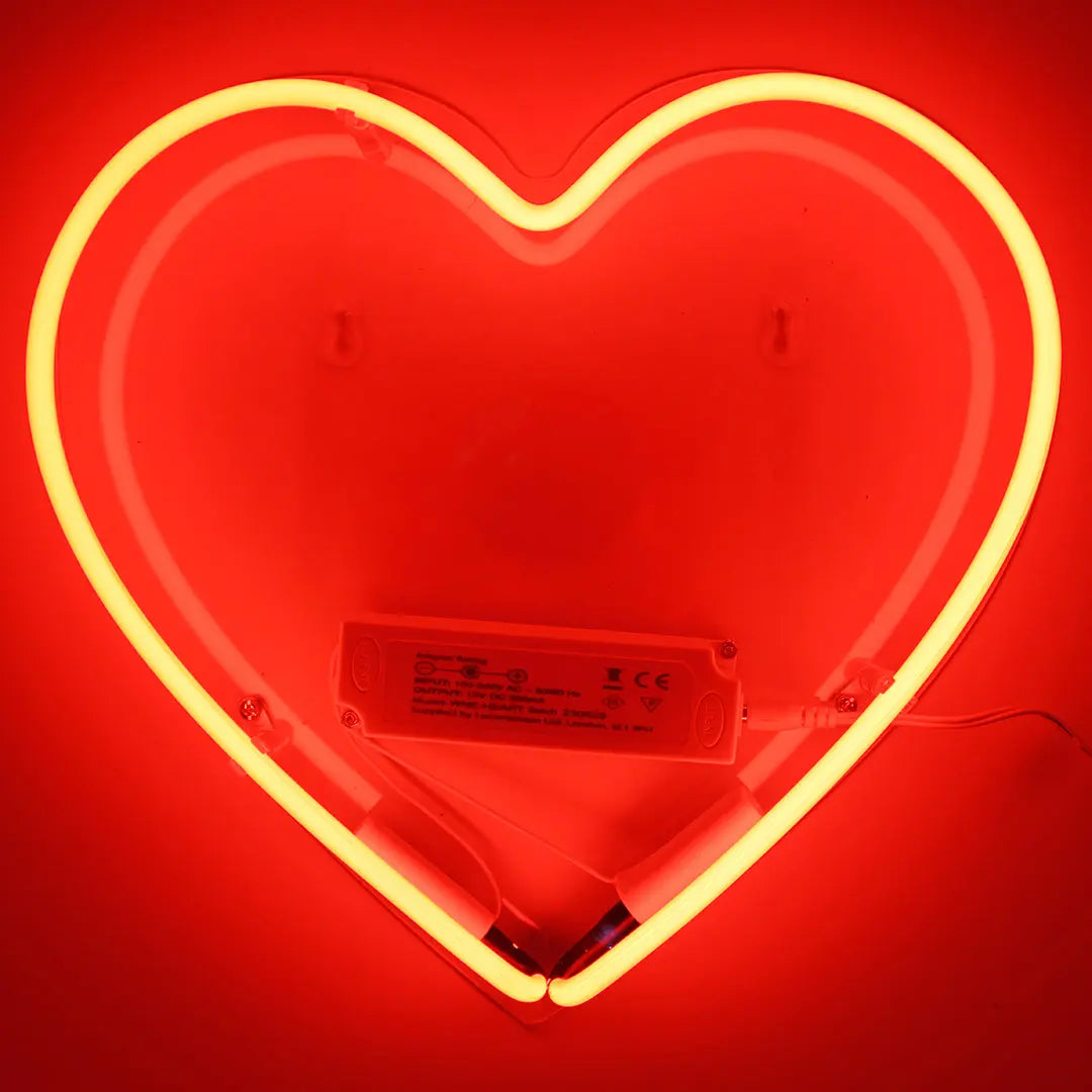 Glas Wandneon - Herz von Locomocean