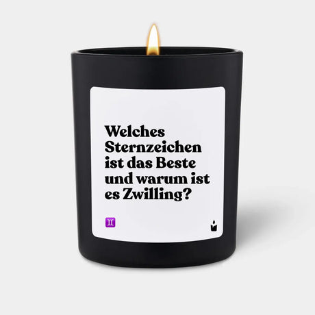 Duftkerze Schwarz Woody Welches Sternzeichen ist das Beste und warum ist es Zwilling? von ChattyCandles