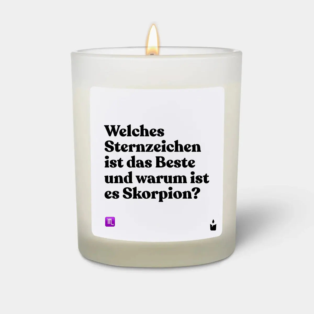 Duftkerze Weiss Flowery Welches Sternzeichen ist das Beste und warum ist es Skorpion? von ChattyCandles
