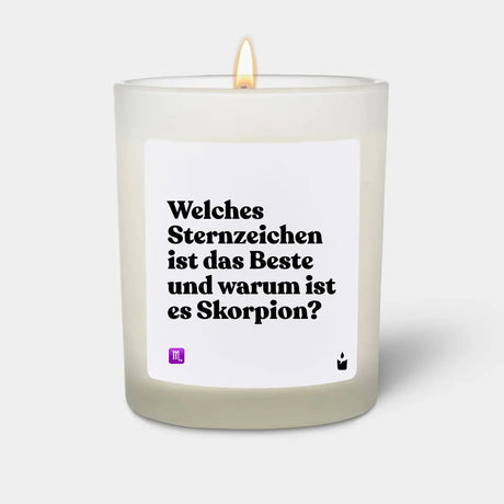 Duftkerze Weiss Flowery Welches Sternzeichen ist das Beste und warum ist es Skorpion? von ChattyCandles