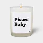 Duftkerze Weiss Woody Pisces Baby von ChattyCandles