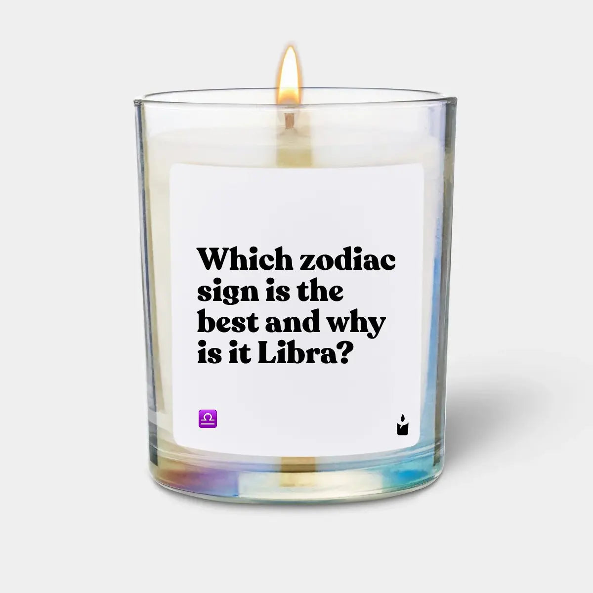 Duftkerze Rainbow Flowery Which zodiac sign is the best and why is it Libra? von ChattyCandles