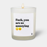 Duftkerze Weiss Flowery Fuck, you are so annoying von ChattyCandles