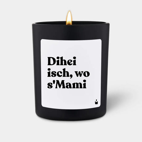 Duftkerze Schwarz Flowery Dihei isch, wo s'Mami von ChattyCandles