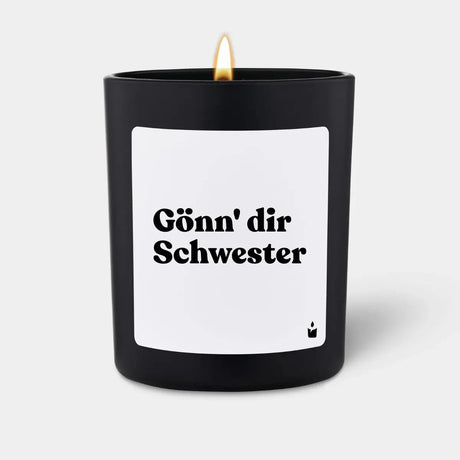 Duftkerze Schwarz Woody Gönn' dir Schwester von ChattyCandles