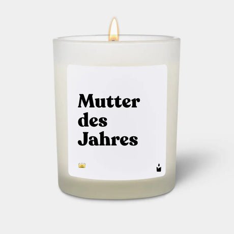 Duftkerze Weiss Woody Mutter des Jahres von ChattyCandles