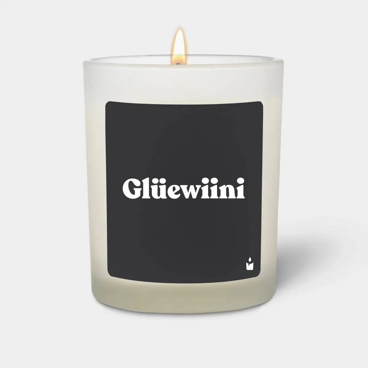 Duftkerze Weiss Woody Glüewiini von ChattyCandles