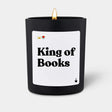 Duftkerze Schwarz Flowery King of Books von ChattyCandles
