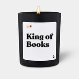 Duftkerze Schwarz Flowery King of Books von ChattyCandles