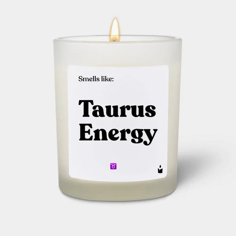 Duftkerze Weiss Woody Smells like: Taurus Energy von ChattyCandles